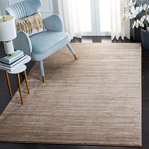 SAFAVIEH Vision Collection 3' x 5' Light Brown VSN606C Modern Ombre Tonal Chic Non-Shedding Living Room Bedroom Accent Rug
