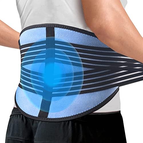 Comfpack Ice Pack for Back Pain Relief, with 2 Gel Packs Reusable Lower Back Ice Pack Wrap for Lumbar, Sciatic Nerve, Herniated, Degenerative Disc, Coccyx, Tailbone Pain, Injuries