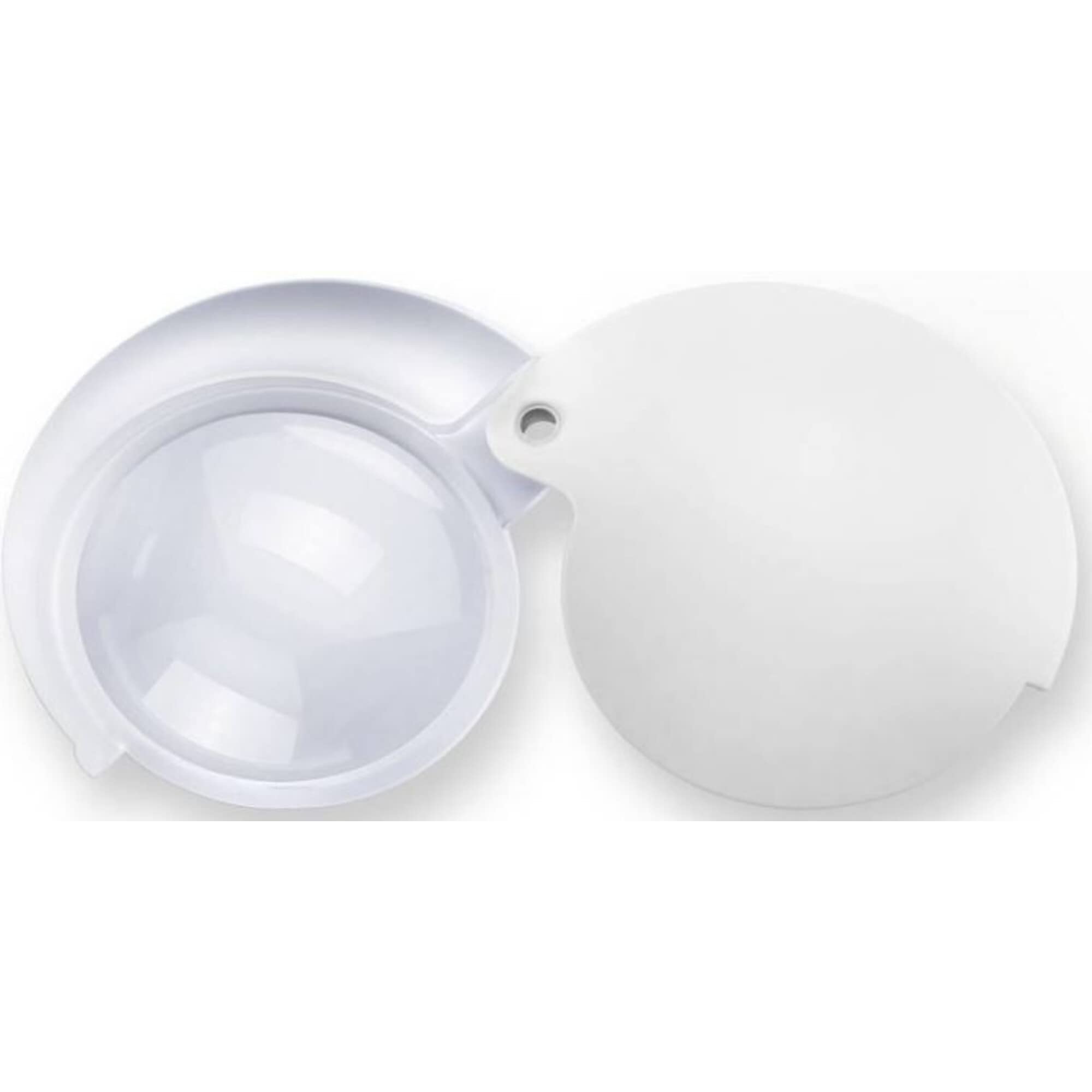 Eschenbach 152097 Einschlaglupe mobilent LED, Obiettivo molto compatto ad alto ingrandimento con illuminazione LED efficiente, bianco, Dimensioni Lente: Ø 35 mm, Ingrandimento: 7x, Diottria: 28