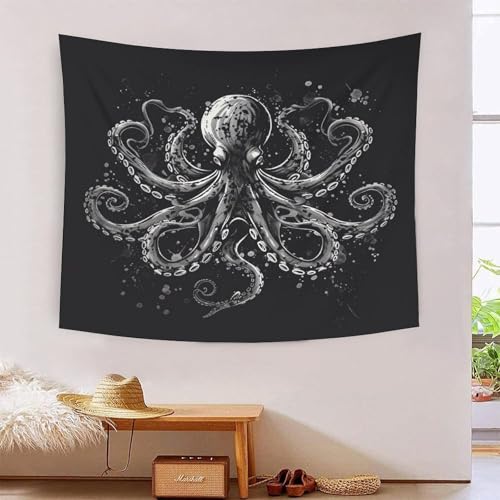 Tapisserie murale octopus 3D tenture murale tissu salon chambre 180cmx230cm