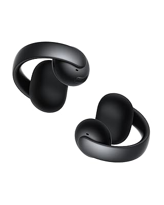 Soundcore AeroClip by Anker, Open-Ear Earbuds, Clip-On Headphones, Adaptive Comfort, Clear Calls with 4 Mics and AI, Stable Fit, 12mm Drivers for Powerful Bass, Hi-Res, Open-Ring Design