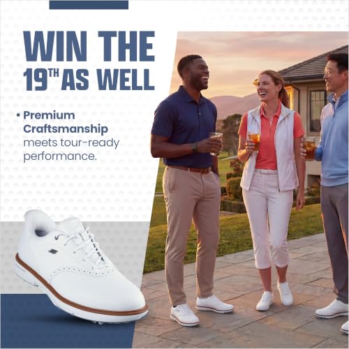 Image of Skechers Men's Prestige Slip-Ins Golf Shoe | Golf, Waterproof, Slip-ins, Arch Fit, ECO FLIGHT Cushioning, Premium Leather, Lightweight