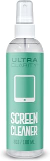 Powered by Nano Magic Screen Cleaner 6oz Spray Bottle | Optical Grade Solution, Streak-Free Shine | Electronic Wipes Ideal for Touchscreen, Phone Screen, Laptop, Tablet - Made in USA