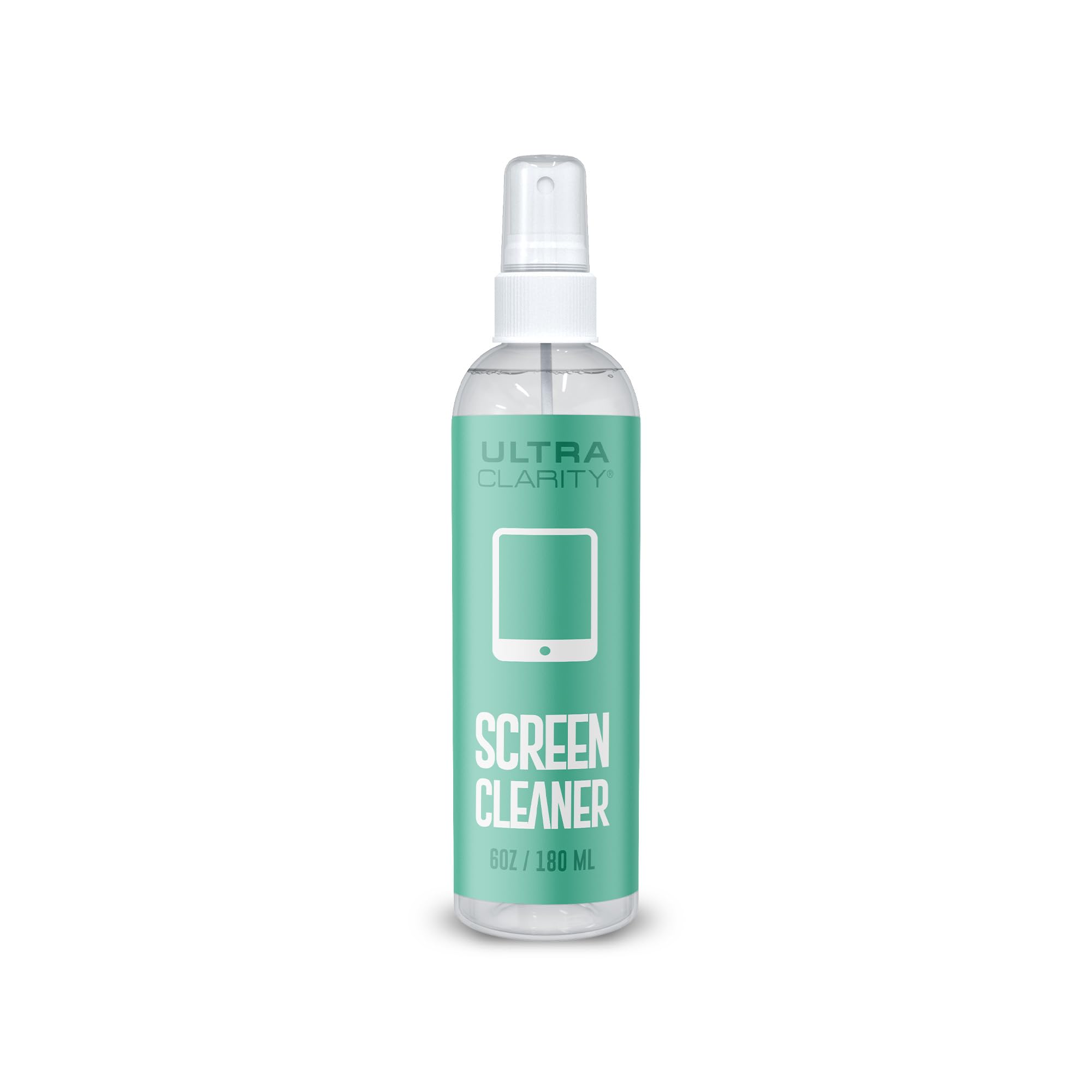 Powered by Nano Magic Screen Cleaner 6oz Spray Bottle | Optical Grade Solution, Streak-Free Shine | Electronic Wipes Ideal for Touchscreen, Phone Screen, Laptop, Tablet - Made in USA