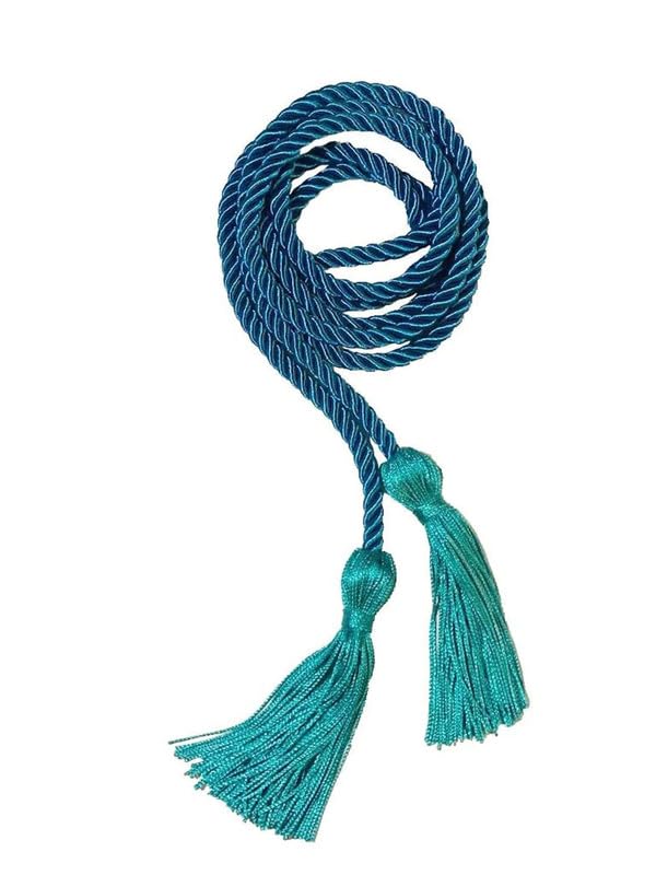 CLERKMANS Teal Graduation Honor Cord - Academic Achievement Tassel For Gown