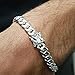 Sterling Silver Italian Solid Miami Cuban Link Chain Bracelet for Men, 8.5MM & 10.5MM - 925 Sterling Silver Curb Cuban Chain