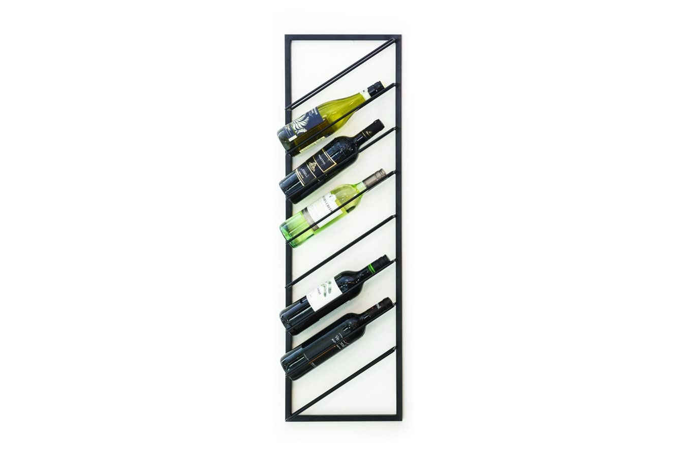 LIFA LIVING Wall Mounted Wine Rack, 8 Bottle Holder, Tall Vertical Wine