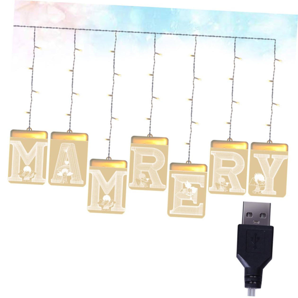 LED Lichterkette Heirate Mich mit USB Anschluss für Heiratsanträge