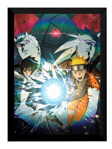 Quadro Decorativo Naruto Shippuden Anime Poster Moldurado