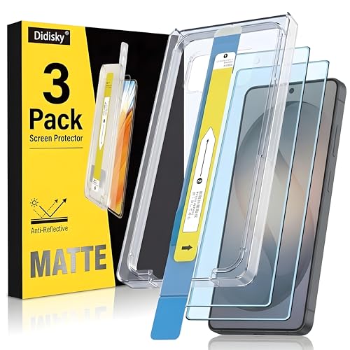 Didisky 3-Pack Matte Screen Protector for Samsung Galaxy S26 Ultra 6.9 Inch Anti-Glare Tempered Glass with Auto-Alignment Kit for Flawless Bubble-Free Installation Supports Ultrasonic Fingerprint ID