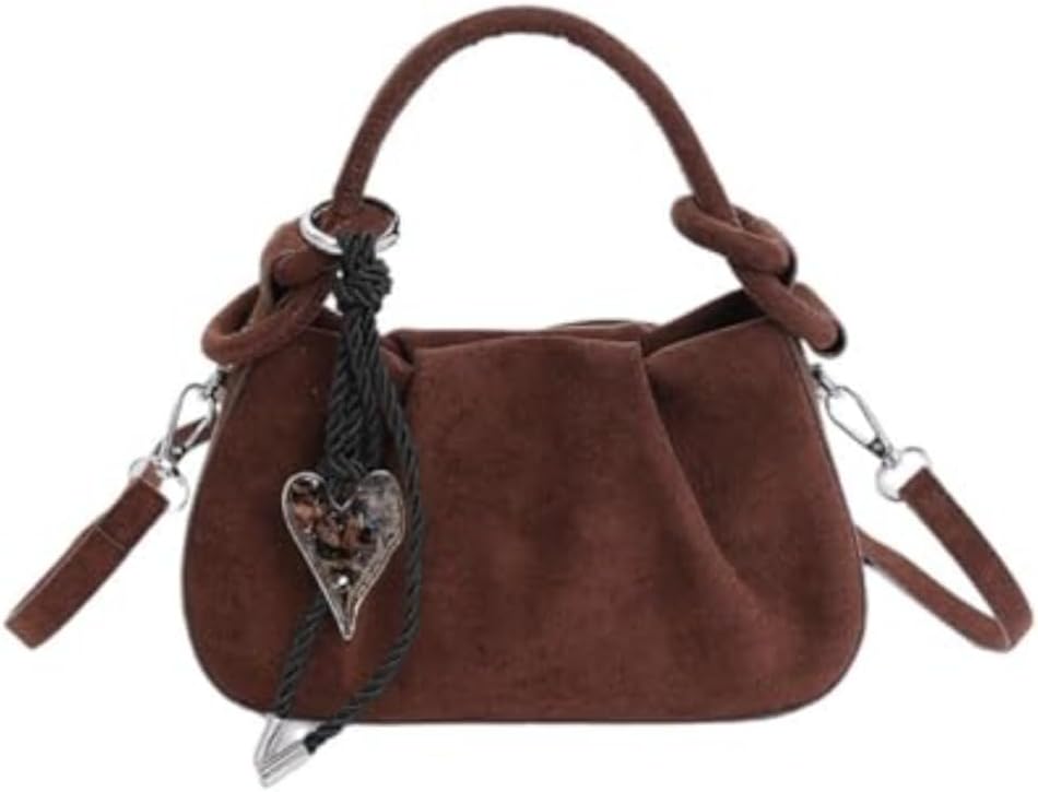 Slouchy Suede Bucket cloud Crossbody Purses Top-Handle Tote Handbag Hobo Bags Women Underarm Satchels Shoulder Bag