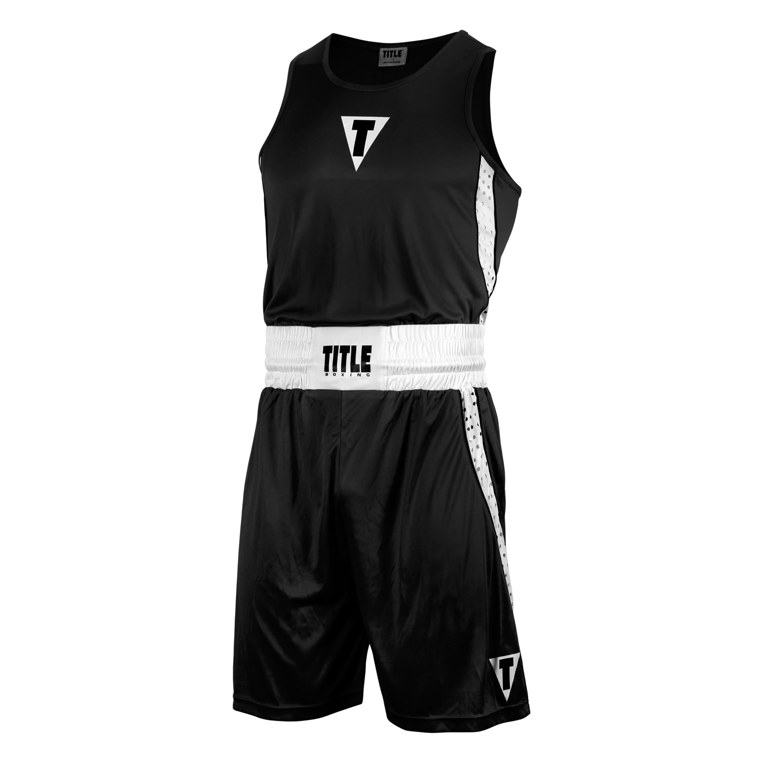 Title Boxing Performance Aerovent Amateur Boxing Set 3.0 (Black/White, X-Large)
