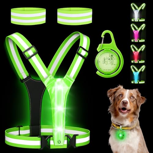 Mexlyca LED Reflective Vest for Dogs