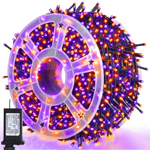 weillsnow 500 LED Halloween Lights Outdoor,164 FT Twinkle Lights Waterproof