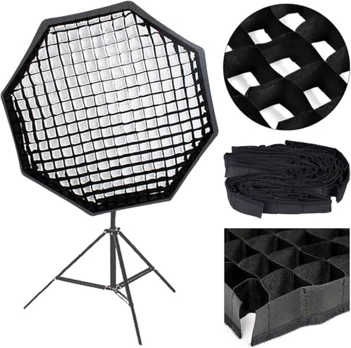 Image of Octagon Honeycomb Soft Grid, Flash Speedlight Umbrella Photo Softbox Reflector, for Softbox Studio Flash Lighting kit for Godox (80CM Grid)