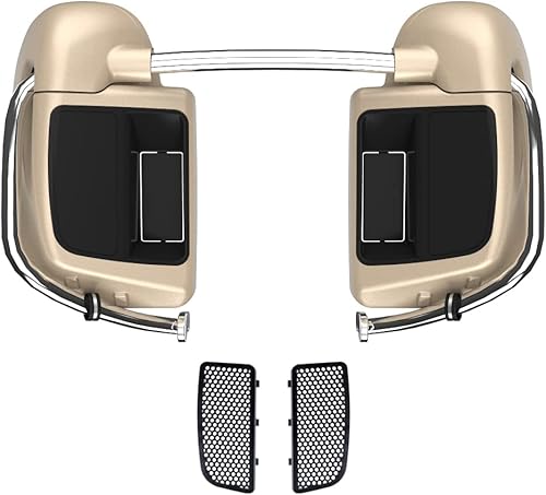 Miniatura 97 de Moto Onfire River Rock Gray (brillante) carenados inferiores aptos para H-D Touring Street Road King Glide FLTR 2014-2023, kits de calentadores