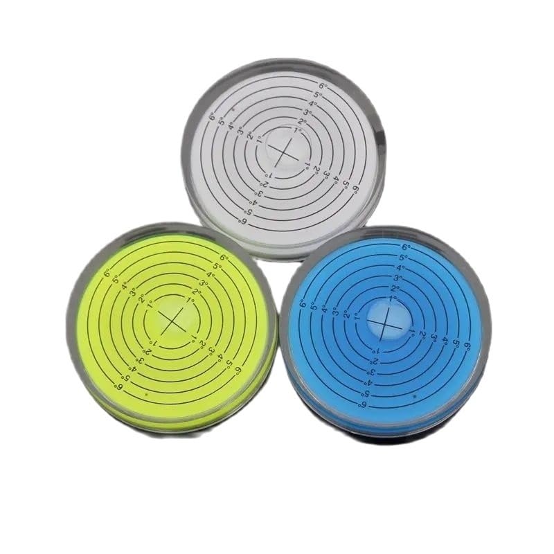 1 unidad de nivel de burbuja de alta precisión nivel de burbuja maquinaria instrumento de medición de nivel tres colores diámetro 100mm 75mm 60mm | 1pc High Precision Bubble Level Spirit Level Bubble Machinery Level Measuring Instrument Three Color(7514 G