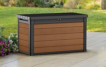 Keter - Caja de jardín (380 L), color marrón