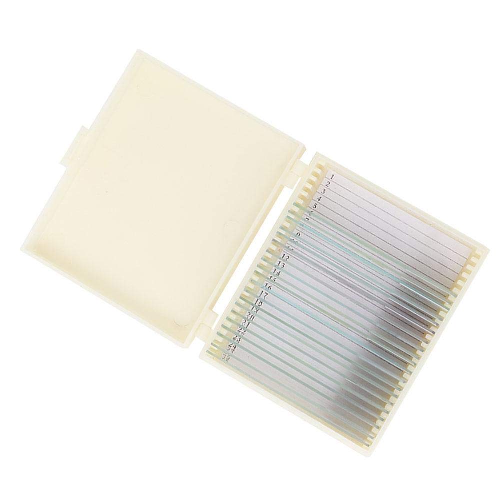 20pcs Microscope Slide,Biology Glass Prepared Microscope Slides,Microbiological Bacterial Specimens Biology Microscope Slices Lab Specimen