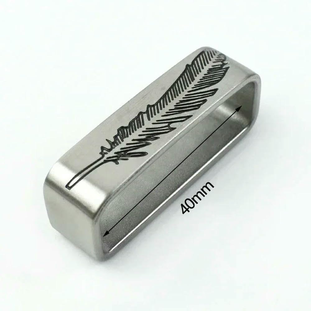 GLDFW 2 szt. 35/40 mm solidna stal nierdzewna metalowy pierścień klamra pasek męskie dżinsy pętla odzież na paski 34-39 mm