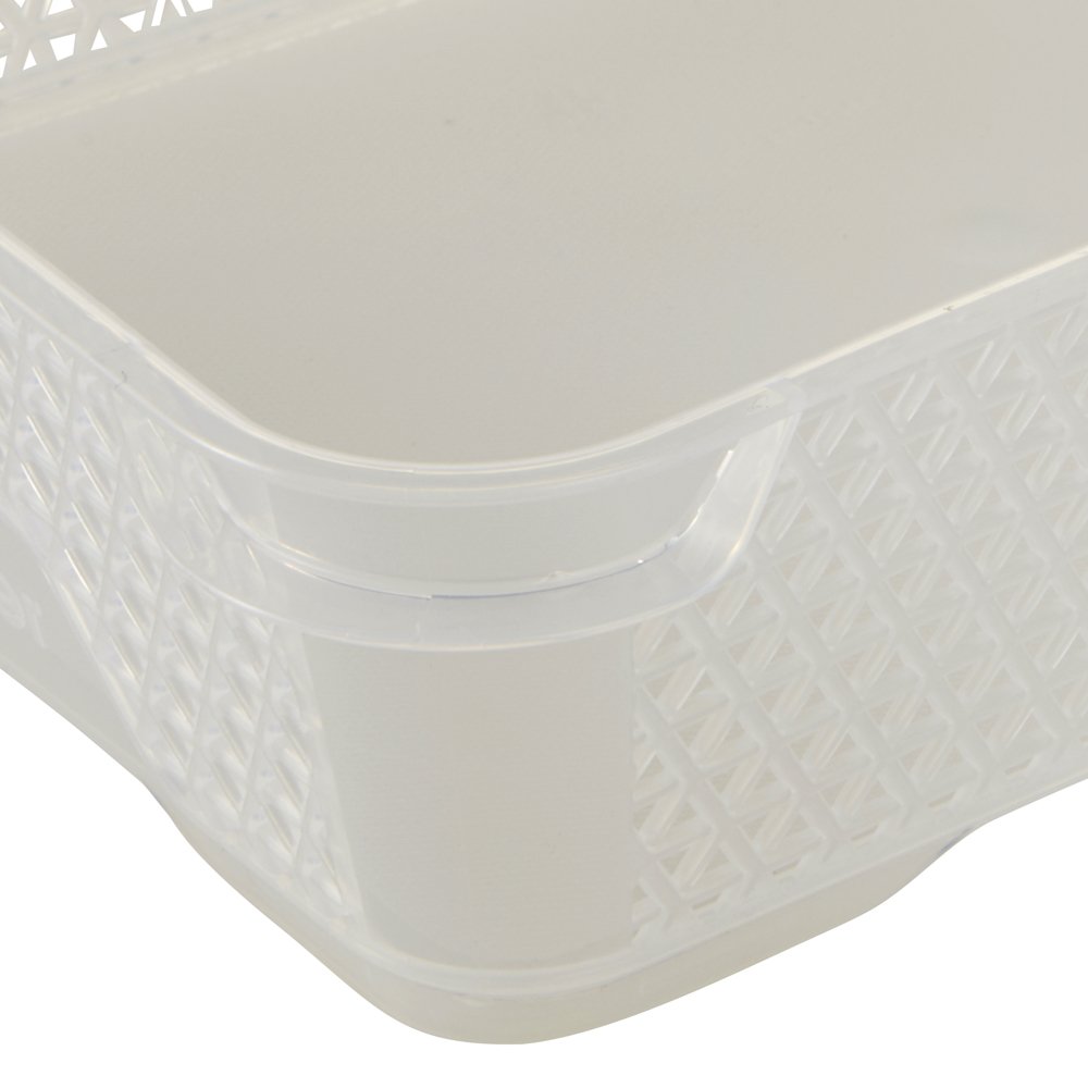 keeeper Mini Storage Basket, Stackable, A5 Size, 26.5x20x7 cm, Mirko, Transparent, DIN A5 - Image 4