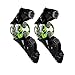 SCOYCO Bionic Designed PP PE Hard Collision Avoidance Windproof Armor Rotatable Knee Guards(GREEN)