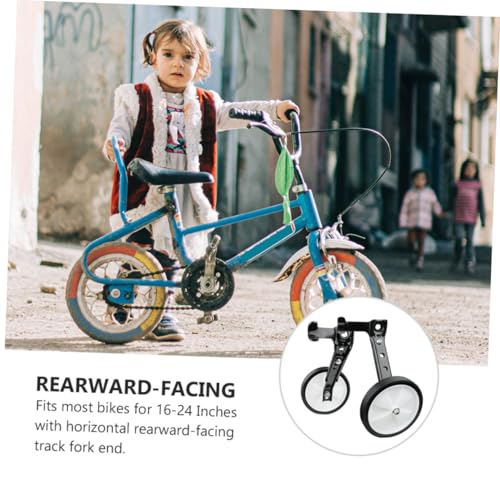 BESTonZON 1 Par Ruedas de Entrenamiento para Bicicletas Estabilizadores Antideslizantes Resistentes al Desgaste Ligeros para Niños miniatura 6