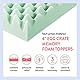 Best Price Mattress Matratzenauflage aus Memory-Schaum, 10,2 cm, mit beruhigendem Aloe-Aufguss, CertiPUR-US-Zertifiziert, Queen, Grün