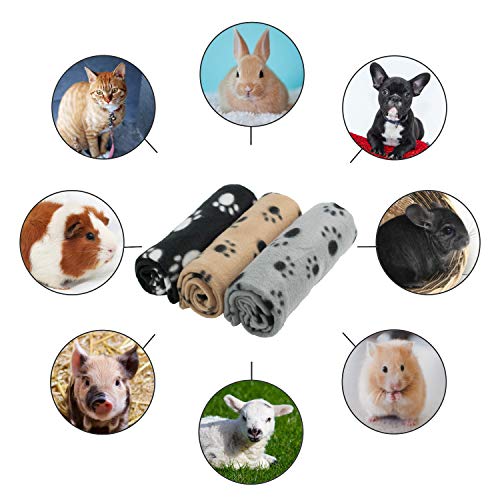 Miniatura 4 de Digiflex - Mantas De Peluche Grandes Para Perros, Gatos, Conejitos Y Otros Animales De Compañía, Una Buena Adición A La Cama De Tu Mascota, Multicolor, 3 Unidades, 70 X 100 Cm