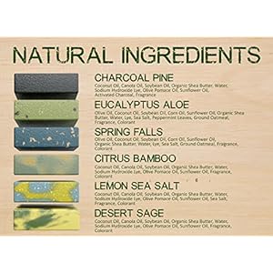 NATURAL AMERICAN Mens Organic Bar Soap, Masculine Scents, 100% Natural Soap for Men - Essential Oils, Organic Shea Butter Natural Body Soap, Natural Bar Soap for Men - ELEMENTS Body Soap 5 oz (6pk) NATURAL AMERICAN Mens Organic Bar Soap Masculine Scents 100 Natural Soap for Men Essential Oils Organic Shea Butter Natural Body Soap Natural Bar Soap for Men ELEMENTS Body Soap 5 oz 6pk