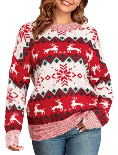 Image of ZAFUL Womens Oversized Sweaters 2025 Cable Knit Chunky Sweater Long Sleeve Crewneck Pullover Loose Outfits