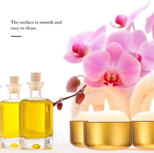 Miniatura 8 de Ciieeo Latas de metal para velas, latas de lata de 24 piezas, latas pequeñas con tapas caja de lata latas de 2 onzas con tapas Latas de aluminio de