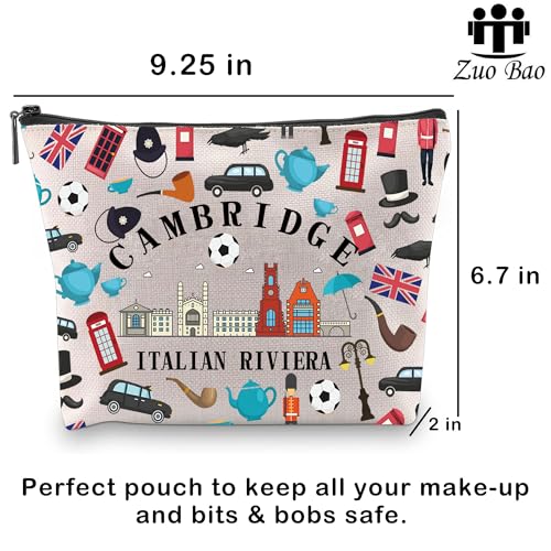 Cambridge England Cosmetic Bag Cambridge University Gift London Travel Gift London Pride Gift London Lovers Gift (Cambridge) - Image 2