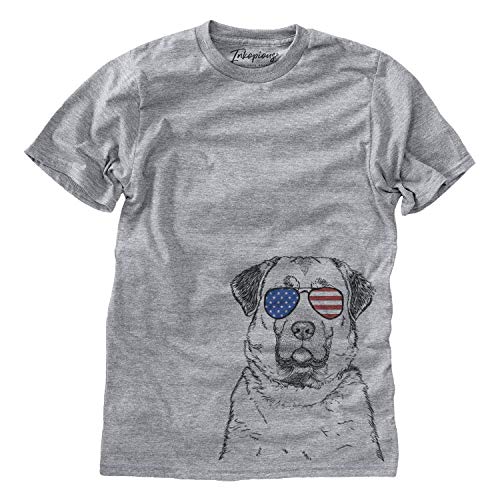 Inkopious Patriotic Loca The Anatolian Shepherd Dog Men's/Women's Triblend T-Shirt Unisex Crewneck Small Grey