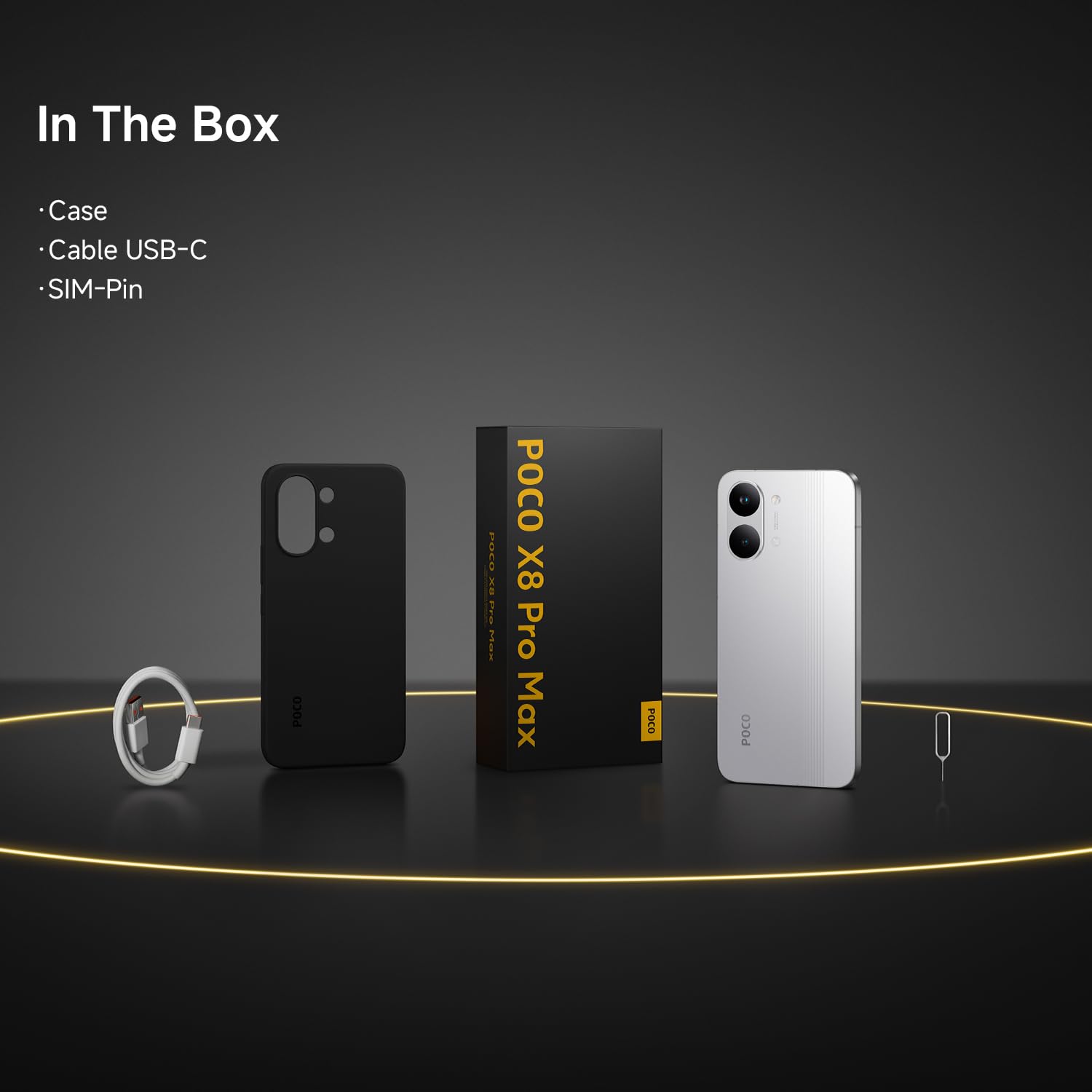 POCO X8 Pro Max, Smartphone 12+512 GB, Flagship Dimensity 9500s, 8500mAh (typ) battery, ultra-bright AMOLED display, 50MP Light Fusion 600 with OIS, Black, 1 year extra warranty, Charger Not Included — view 3