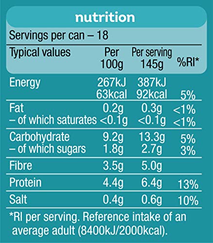 Heinz No Added Sugar Baked Beans 2.62kg (Pack of 4)