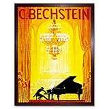 Music Concert Advert Bechstein Piano Pianist Opera House Wall Art Print Mur Encadré Décor 30 x 41 cm