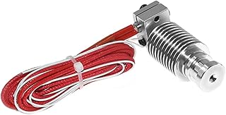 APAAZO 3D Printer Parts J-head Hotend V6 Metal Wade Short-Distance 12V 24V For 1.75mm PLA Filament Extruder With E3D Nozzle Compatible With RepRap (Color : Remotely, Size : 12V)