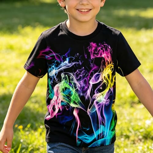 Image of Hgvoetty Boys Girls Graphic T-Shirts Kid 3D Casual Tops Tees for 6-16 Years