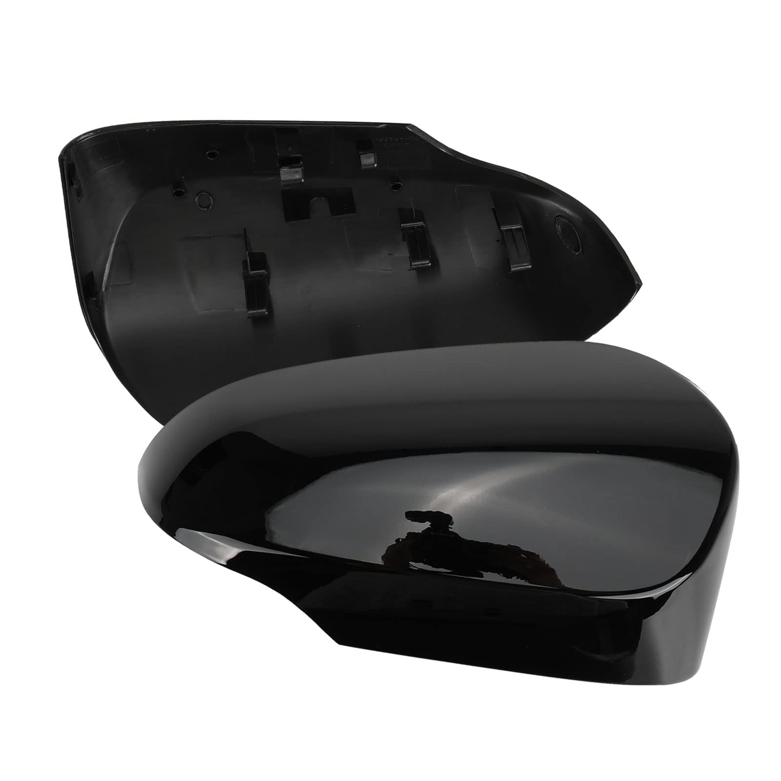 Tappi per specchietto retrovisore auto, 1 paio di tappi per specchietto retrovisore retrovisore per Toyota Yaris 2012-2019 (nero)