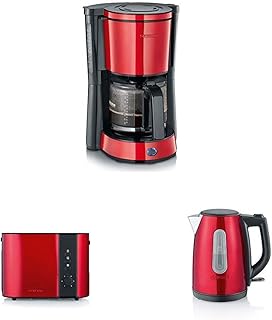 Severin Cafetère Filtre KA 4817 / Grille-pain automatique AT 2217 / Bouilloire 1.0 L WK 3417