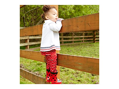 Image of Western Chief Kids Ladybug Rain Boot(Toddler /Little Kid /Big Kid) | Built for outdoor play, pull-on loops for self-dressing, comfort EVA insole, rubber traction outsole, toddler to big kid size