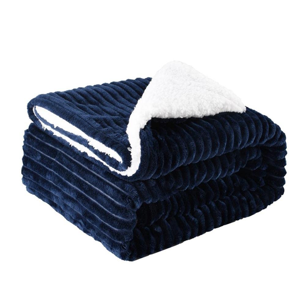 Couverture polaire double couche douce pour lit et canapé 150x120cm #K