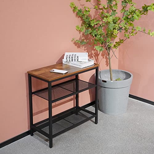 Crevary 3-Tier Side Table, Set Of 2 End Table, Small Nightstand With Storage Shelf, Long End Tables For Bedroom, Living Room, Entryway, Shoe Rack, Tea Table, Coffee #TOP1