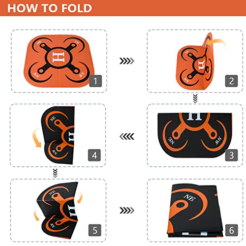 Drone Landing Pad Foldable, Waterproof Drone Landing Pad For Dji Avata/Mini 2/Mini 3/Mavic 3/Mavic Mini Se/Mavic Air 2/Air 2S/Holy Stone Drone/Fpv Drone Accessories #TOP6