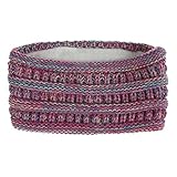 Bizeps Band Football Haare Haarreifen Winter Strick Headband Frauen wärmer Haarreif Stirnbänder Jungen (Purple, One Size)