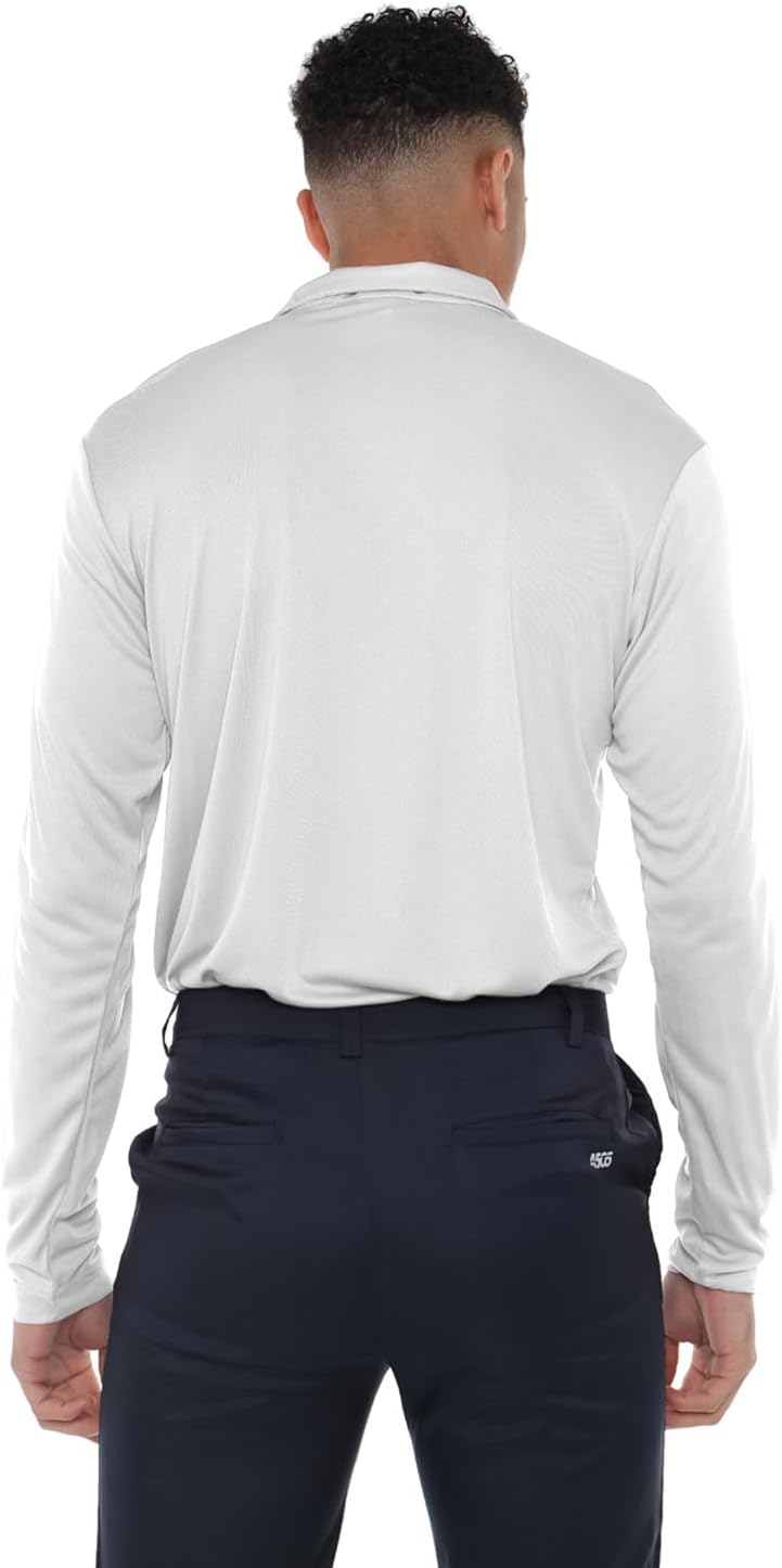 Official NCAA Collegiate Men's Active Sport Quarter Zip Pullover Left Chest Logo White Collection