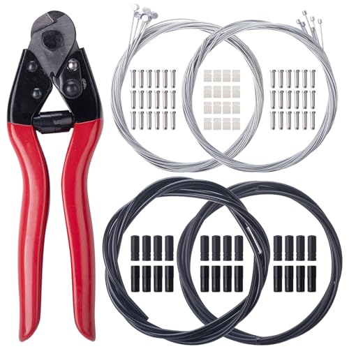 87Pcs Steel Bike Brake Shifter Cable Kit Stainless Steel