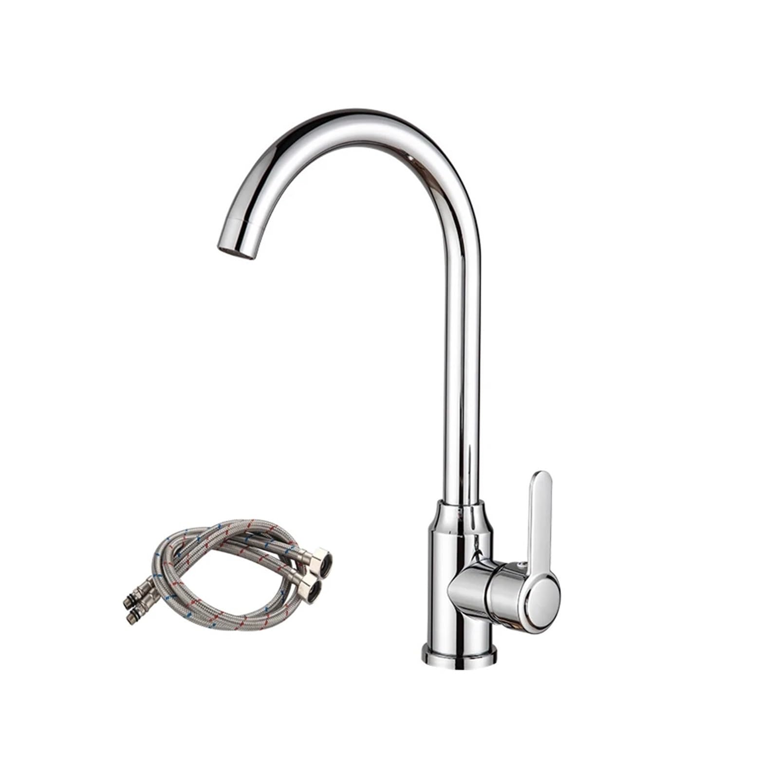 Grifo de cocina negro mate monomando para sustituir grifos antiguos oxidados