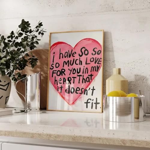 Citation romantique de la toile murale Tant d'amour déco - 3